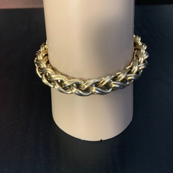 Napier Woven Gold Necklace & Bracelet Set - Picture 7 of 9